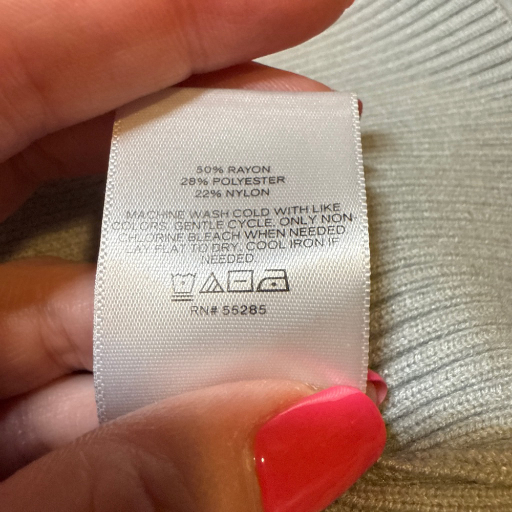 Women's EXPRESS Light Blue Cardigan XL - Picture 6 of 7
